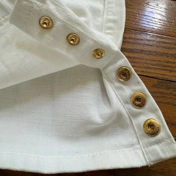 Tory Burch white Flared Cropped Jeans Size 23 - Picture 7 of 7